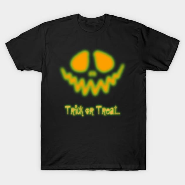 Scary Pumpkin Face! T-Shirt by Bearded Caravan